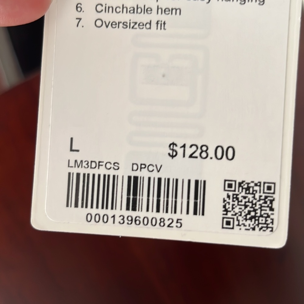 NWT Lululemon Men’s French Terry Oversized Hoodie - Picture 6 of 6